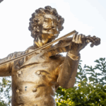 Photo of the Johann Strauss memorial in Vienna